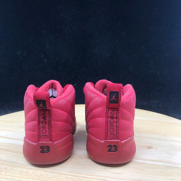 Nike Air Jordan 12 XII Retro TD Bulls Gym Red 850000-601 Shoes Toddler Size 10C - Picture 5 of 10